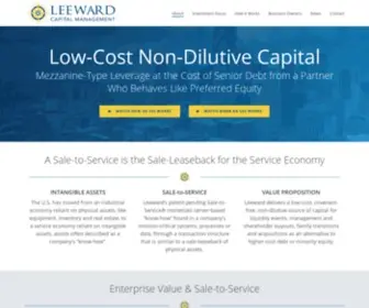 LeewardcapitalmGT.com(Low-Cost Non-Dilutive Capital for Closely-Held Transactions) Screenshot