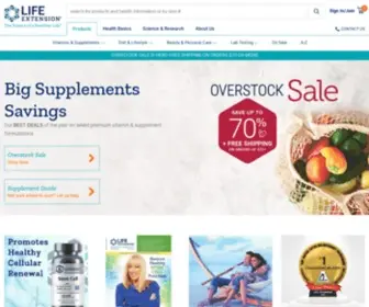 Lef.com(Vitamins and Supplements Rooted in Science) Screenshot
