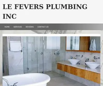 Lefeversplumbing.com(If your plumbing system) Screenshot