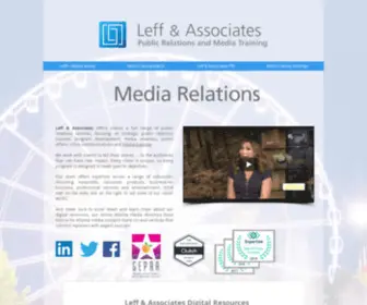 Leffassociates.com(Leff & Associates public relations) Screenshot