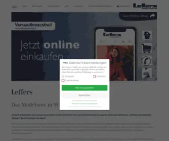 Leffers-Mode.de(Leffers in Wilhelmshaven) Screenshot