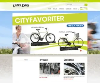 Leffescykel.se(Leffes cykel) Screenshot