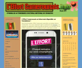 Leffortcamerounais.info(L'Effort Camerounais (Version Francaise)) Screenshot