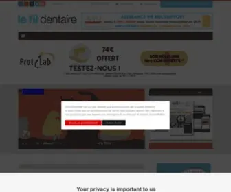 Lefildentaire.com(LEFILDENTAIRE magazine gratuit de la presse dentaire) Screenshot