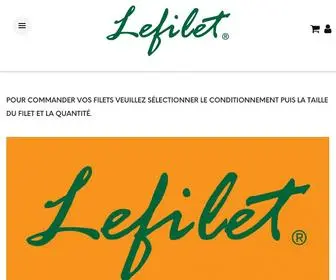 Lefilet.fr(Le Filet : vente de filets pour chrysanthèmes) Screenshot