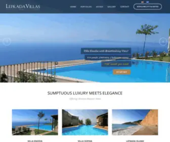 Lefkada-Villas.gr(Luxury Lefkada Villas in Greece offers tranquility and comfort in a location) Screenshot