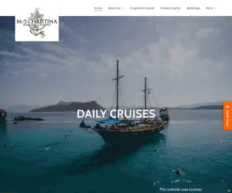 Lefkadacruises.com(The M/S Christina) Screenshot