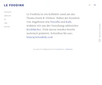 Lefoodink.com(We love Ideas) Screenshot