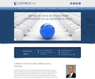 Leforcelaw.com(Corporate Law & Banking Attorney) Screenshot