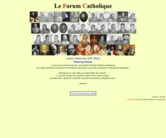 Leforumcatholique.org(Le Forum Catholique) Screenshot