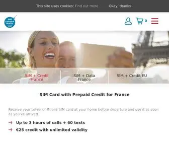 Lefrenchmobile.com(SIM Card with Prepaid Credit for France (Bonus) Screenshot