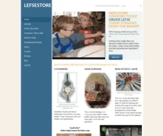 Lefsestore.com(Get Scandinavian lefse) Screenshot