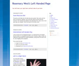 Left-Hand.org(Rosemary West's Left Handed Page) Screenshot