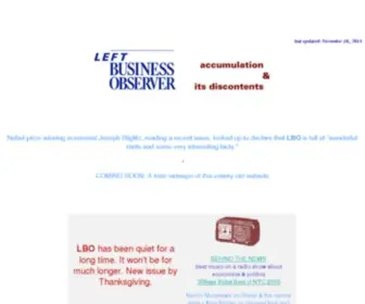 Leftbusinessobserver.com(Left Business Observer) Screenshot