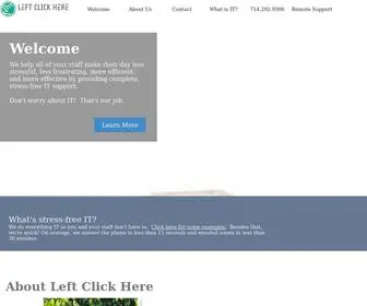 Leftclickhere.com(Business IT Support) Screenshot