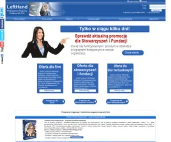 Lefthand.com.pl(LeftHand profesjonalny program ksiÄgowy dla firm) Screenshot