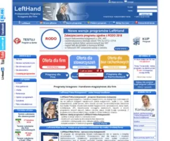 Lefthand.pl(LeftHand profesjonalny program ksiÄgowy dla firm) Screenshot