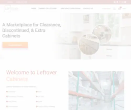 Leftovercabinets.com(A Marketplace for Clearance) Screenshot