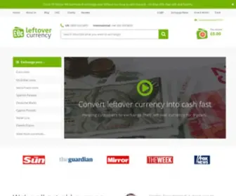 Leftovercurrency.com(Leftover Currency) Screenshot