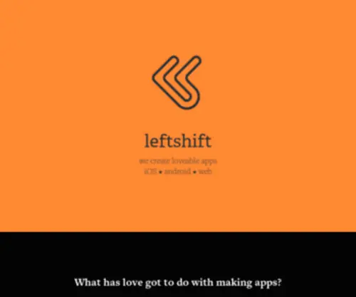 Leftshift.io(We create loveable apps for ios) Screenshot