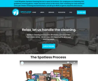 Leftspotless.com(Spotless Cleaning Service) Screenshot