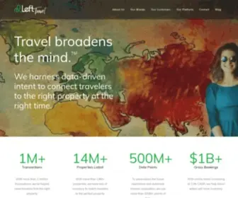 Lefttravel.com(Data-driven intent to connect travelers to the right property) Screenshot