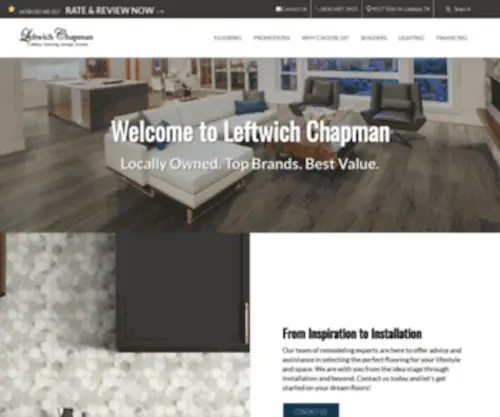 Leftwichchapmandesignerfloor.com(Lubbock's Finest Selection of Carpet) Screenshot