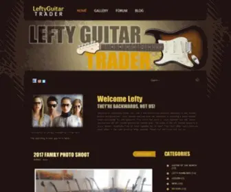 Leftyguitartrader.com(Dedicated to Left) Screenshot