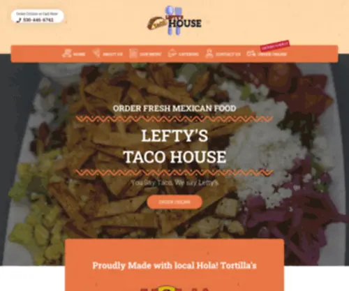 Leftystacohouse.com(Lefty’s Taco house is) Screenshot