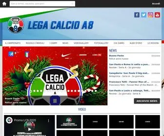 Legacalcioa8.it(Lega Calcio a 8) Screenshot
