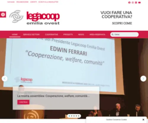 Legacoopemiliaovest.coop(Legacoop Emilia Ovest) Screenshot