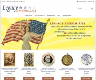 Legacyamericana.com(Legacy Americana) Screenshot