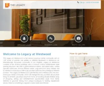 Legacyatwestwood.com(Legacy at Westwood Apartments) Screenshot