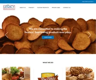 Legacybakehouse.com(Made From Fresh Bakery Bread) Screenshot