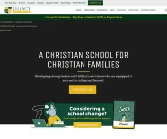 Legacyca.com(Private Christian School Frisco TX) Screenshot