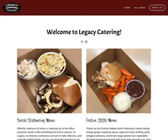 Legacycateringservices.com(Legacy Catering & Services) Screenshot