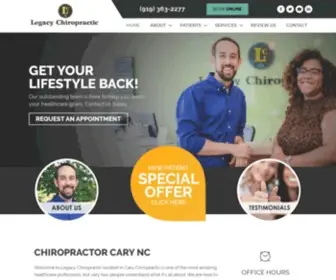 Legacychiropracticnc.com(New Patient Special) Screenshot