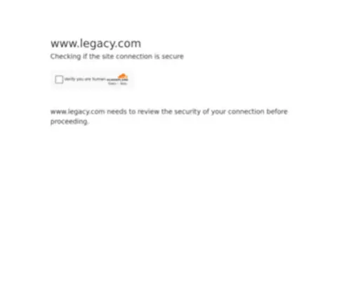 Legacy.com(Where Life Stories Live On) Screenshot