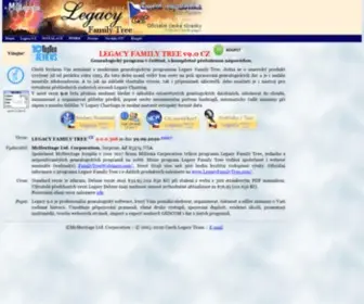 Legacyczech.com(Legacy Family Tree) Screenshot