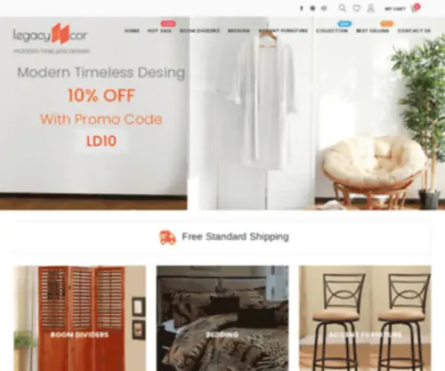 Legacydecors.com(Shoji Screen Panels Room Dividers) Screenshot