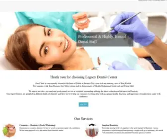 Legacydental.ae(Legacy dental center) Screenshot