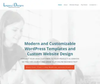 Legacydesigns.ca(Modern and Customizable WordPress Templates and Custom Website Design) Screenshot