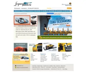Legacydiecast.com(Diecast Car and Truck Scale Models from Legacy Motors) Screenshot