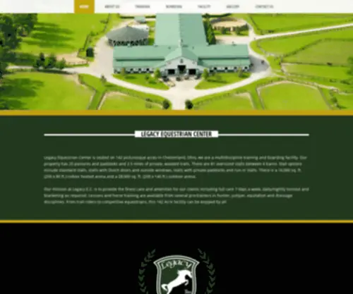 Legacyec.com(Legacy Equestrian Center) Screenshot