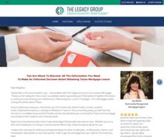 Legacyfinancial.com(Texas Home Mortgage Company) Screenshot