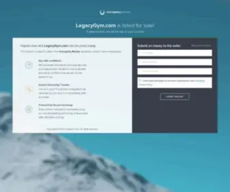 Legacygym.com(Forsale Lander) Screenshot