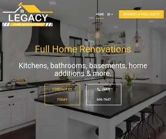 Legacyhomerenovations.ca(Home Renovation Contractor in Vaughan) Screenshot