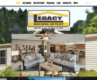 Legacyhousingoutlet.com(Budget Mobile Home) Screenshot