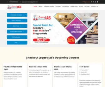 Legacyias.com(Legacy IAS Academy) Screenshot
