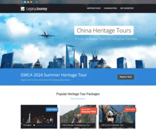 Legacyjourney.org(CCCWA Sponsored China Homeland & Heritage Tours for Adoptive Families) Screenshot